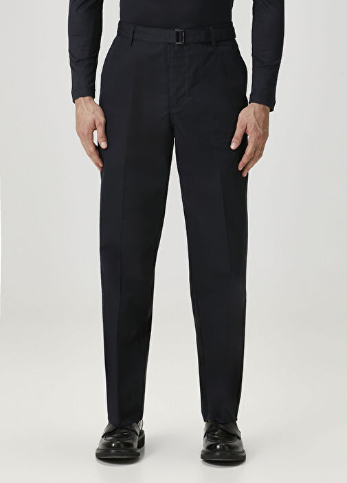 Emporio Armani - Dark Blue Waist Belted Trousers