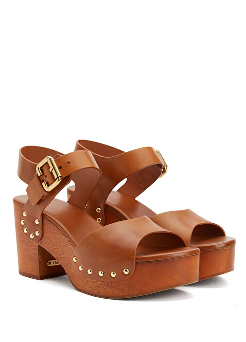 Jeannette Taba Kadın Deri Sandalet - Görsel 3