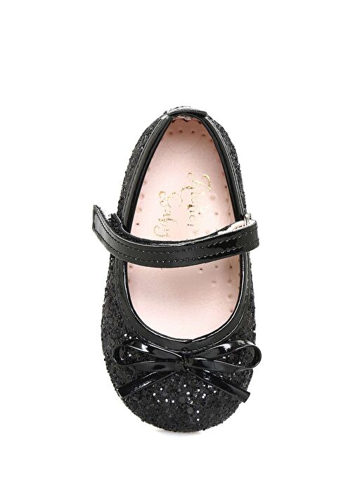Siyah Simli Kız Bebek İlk Adım Ayakkabısı - Görsel 7