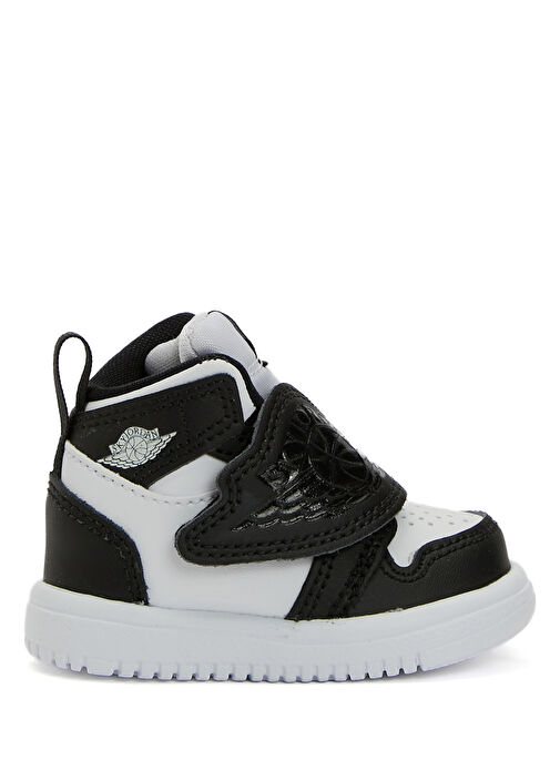 Sky Jordan 1 Siyah Silver Erkek Çocuk Deri Sneaker - Görsel 7