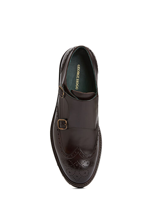 Kahverengi Toka Detaylı Erkek Deri Ayakkabı - Görsel 5
