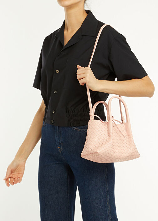 Bottega Veneta Pembe Kadın Small Pinacoteca Pembe Kadın Deri Çanta Bottega Veneta Pembe Kadın Small Pinacoteca Pembe Kadın Deri Çanta