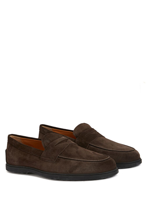 Kahverengi Erkek Süet Loafer - Görsel 2