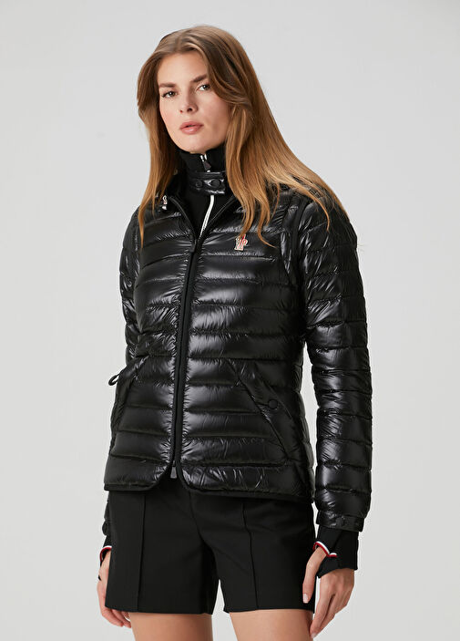 Moncler Grenoble Siyah Kadın Day Namic Siyah Kapüşonlu Mont