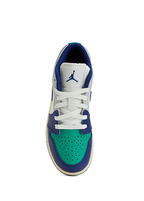 Air Jordan 1 LOW Beyaz Çocuk Deri Sneaker - Görsel 5