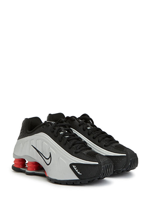 Shox R4 Siyah Gri Unisex Çocuk Sneaker - Görsel 3