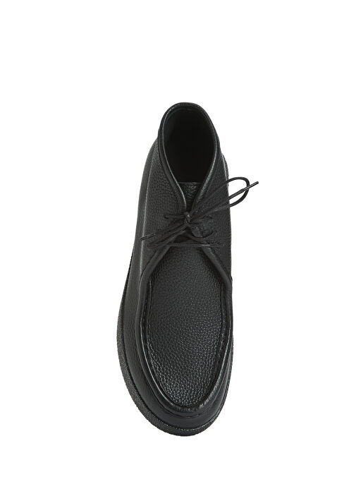 Siyah Erkek Deri Apron Bot - Görsel 5