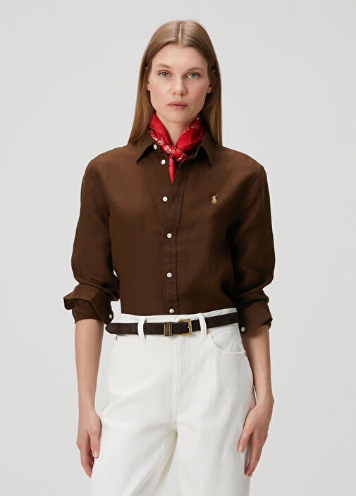 Polo Ralph Lauren - Classic Brown Linen Shirt