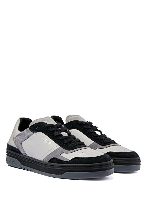 Gri Erkek Deri Sneaker - Görsel 3