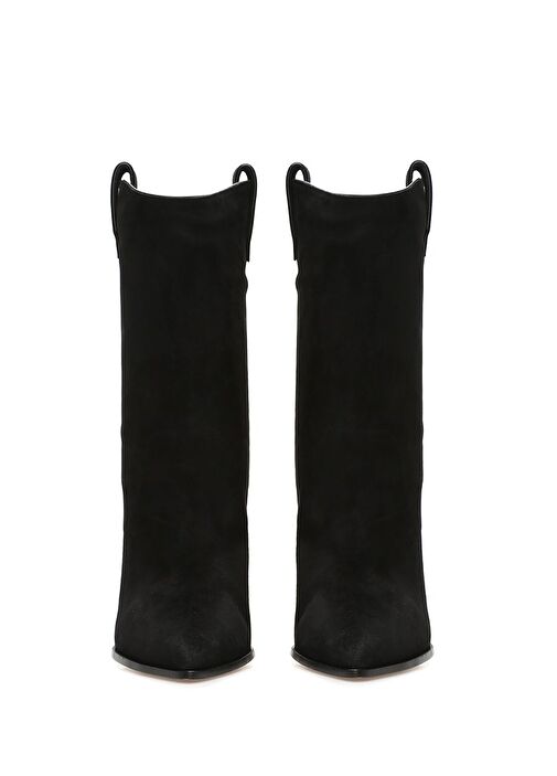 Boogie Siyah Kadın Süet Bot - Görsel 4
