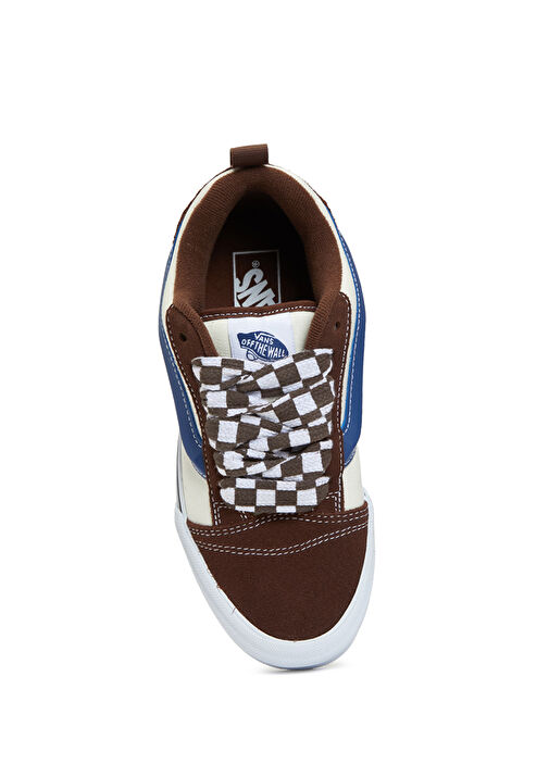 Knu Skool Kahverengi Beyaz Kadın Kanvas Sneaker - Görsel 5