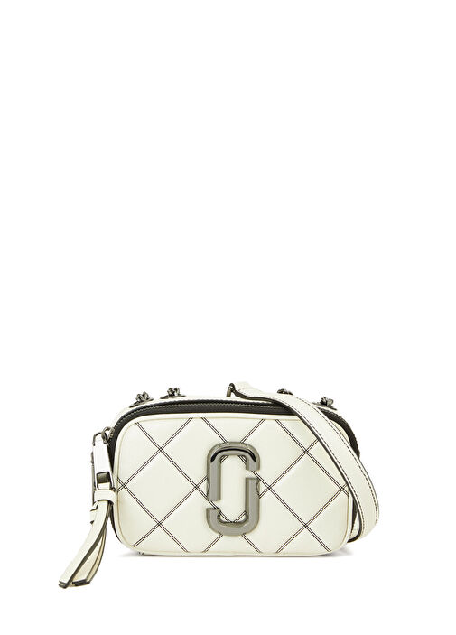 Marc Jacobs - Snapshot Beyaz Kadın Deri Çapraz Çanta - Beyaz