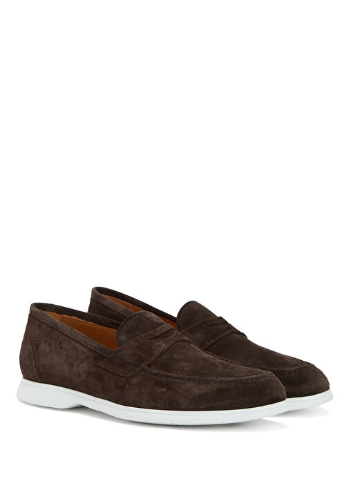 Kiton Kiton Koyu Kahverengi Erkek Süet Loafer | Beymen Koyu Kahverengi - 3. görsel