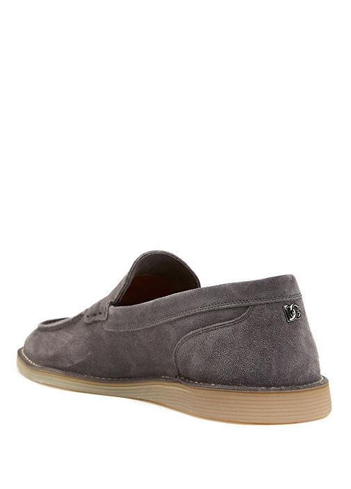 Gri Erkek Deri Loafer - Görsel 4