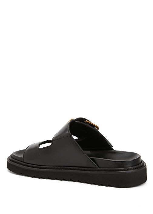Cecilia Alpha Siyah Kadın Deri Sandalet - Görsel 4
