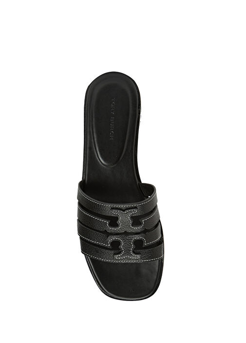 Ines Siyah Kadın Deri Terlik - Görsel 5