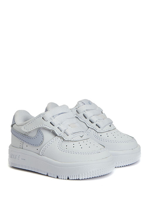 Force 1 Beyaz Çocuk Deri Sneaker - Görsel 3
