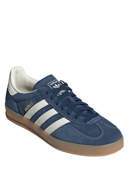 Gazelle Indoor Lacivert Beyaz Kadın Deri Sneaker - Görsel 3