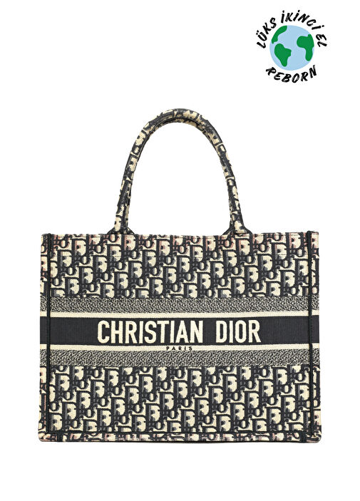 Beymen Reborn - Christian Dior Oblique Jacquard Book Çanta - Çok