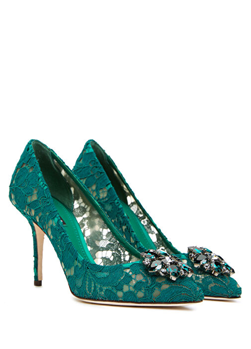 Rainbow Yeşil Stiletto - Görsel 3