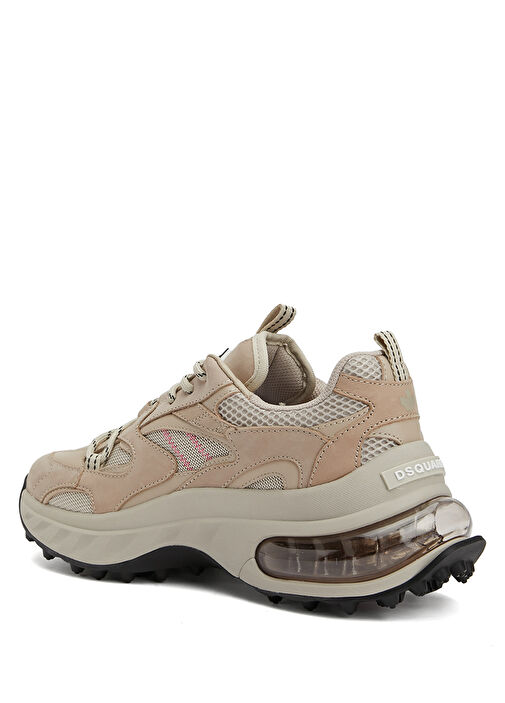 Dean & Dan Bej Kadın Deri Sneaker - Görsel 4