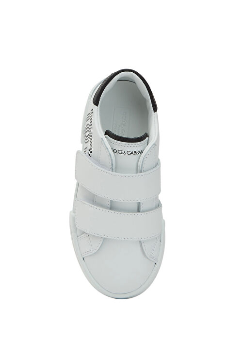 Beyaz Erkek Çocuk Deri Sneaker - Görsel 5