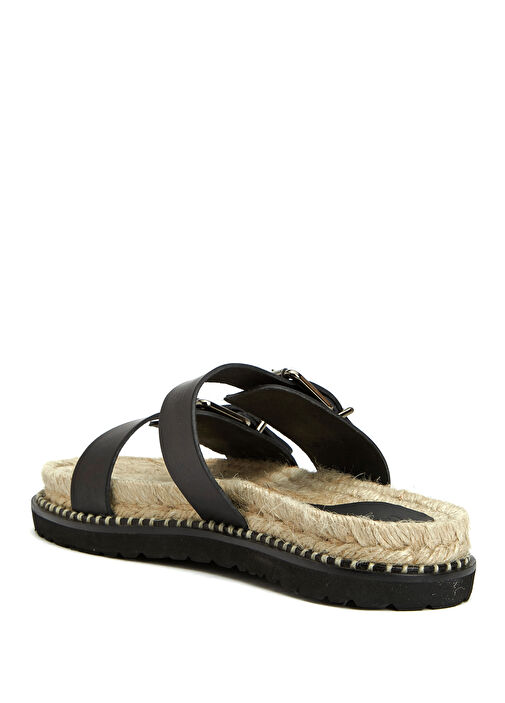 Siyah Kadın Deri Terlik - Görsel 9