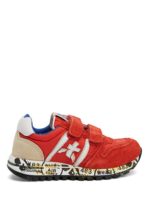 Sky V Kırmızı Unisex Çocuk Deri Sneaker - Görsel 2