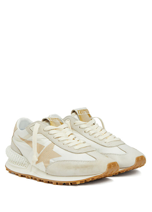 Marathon Bej Beyaz Kadın Sneaker - Görsel 3