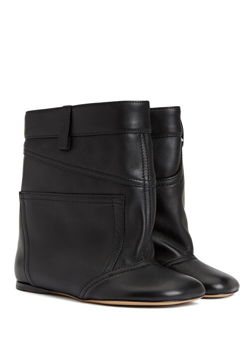 Siyah Kadın Deri Bot - Görsel 3