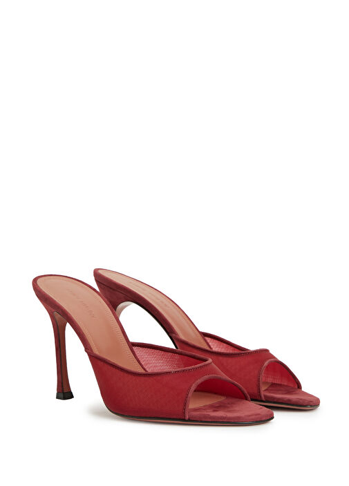 Alexa Mesh Bordo Kadın Terlik - Görsel 3