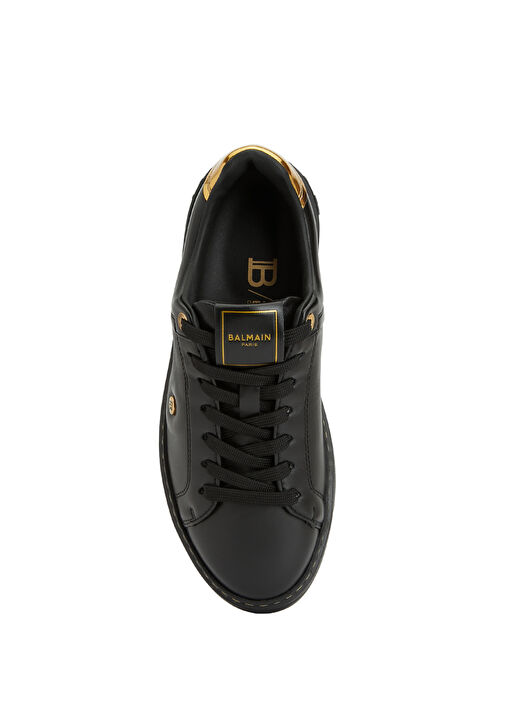B-Court Siyah Gold Kadın Deri Sneaker - Görsel 5