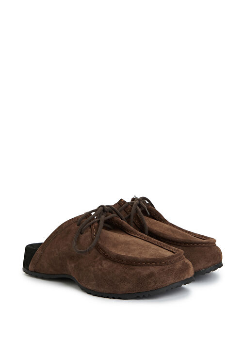 Koyu Kahverengi Erkek Süet Terlik - Görsel 3