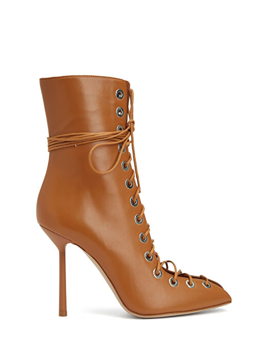 Courtney Kahverengi Kadın Deri Bot - Görsel 2