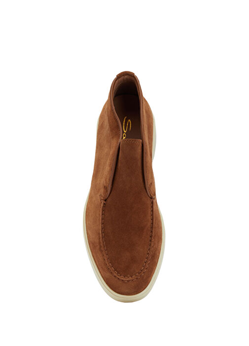 Santoni Açık Kahverengi Santoni Süet Kadın Loafer
