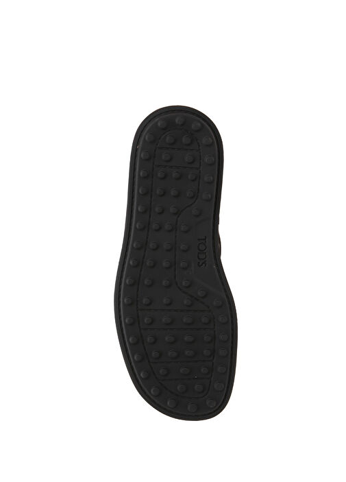 Koyu Kahverengi Kadın Deri Sandalet - Görsel 6