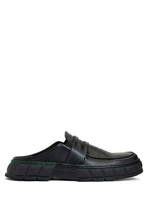 Siyah Logolu Erkek Loafer - Görsel 2