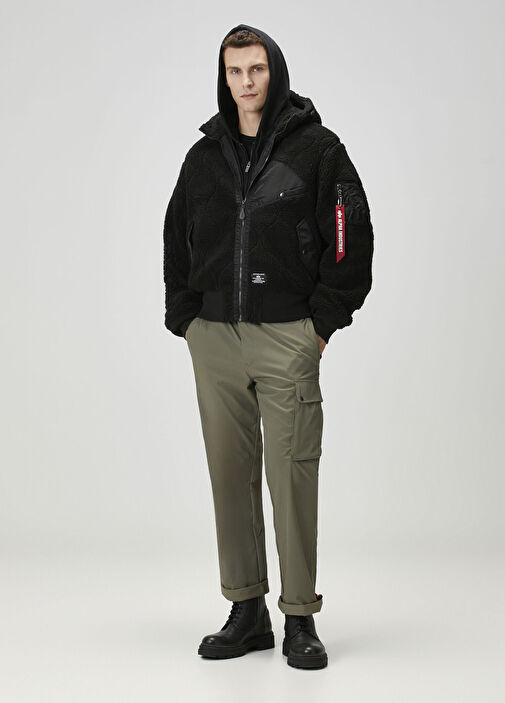 Alpha Industries Siyah Erkek Siyah Kapüşonlu Mont 1830317 | Beymen