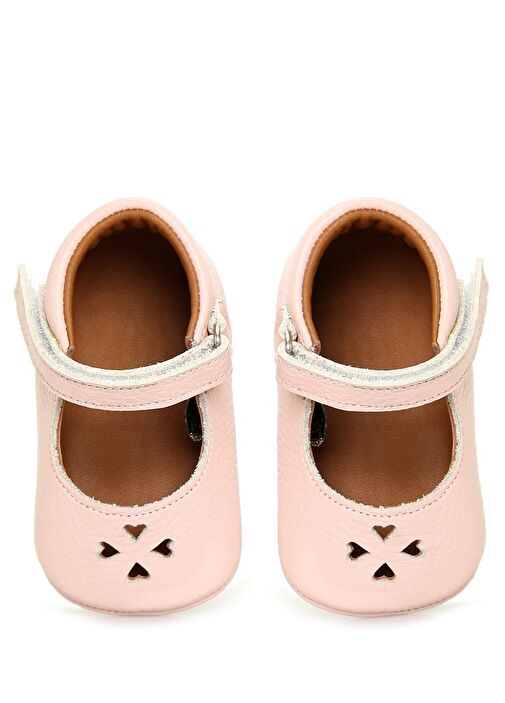 Pembe Deri Kız Bebek Ayakkabı - Görsel 6