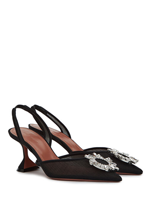 Amina Muaddi Amina Muaddi Çok Renkli Begum Siyah Topuklu Ayakkabı Basketbol Ayakkabıları | Beymen Çok Renkli - 3. görsel