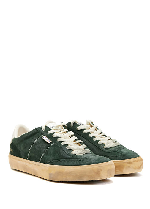 Soul Star Koyu Yeşil Erkek Deri Sneaker - Görsel 3