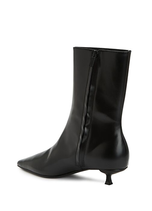 Siyah Kadın Deri Bot - Görsel 4