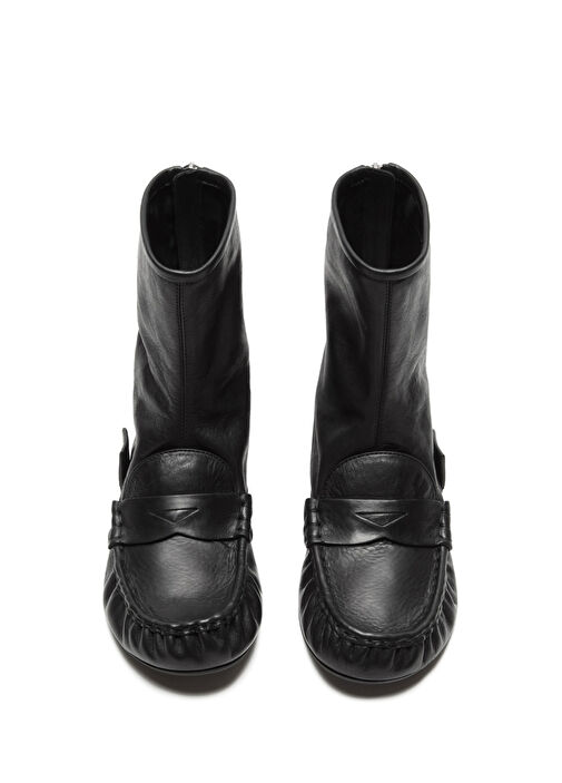 Siyah Kadın Deri Bot - Görsel 3