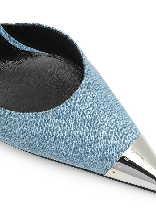 Area Mavi Topuklu Denim Ayakkabı - Görsel 6