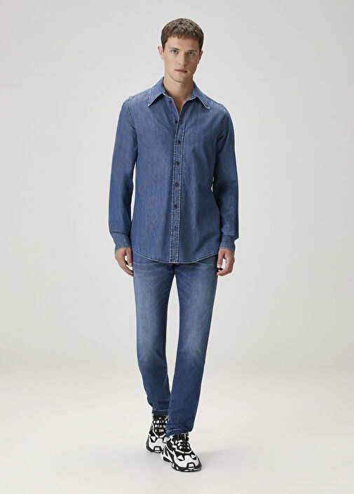 Lacivert Jean Pantolon - Görsel 2