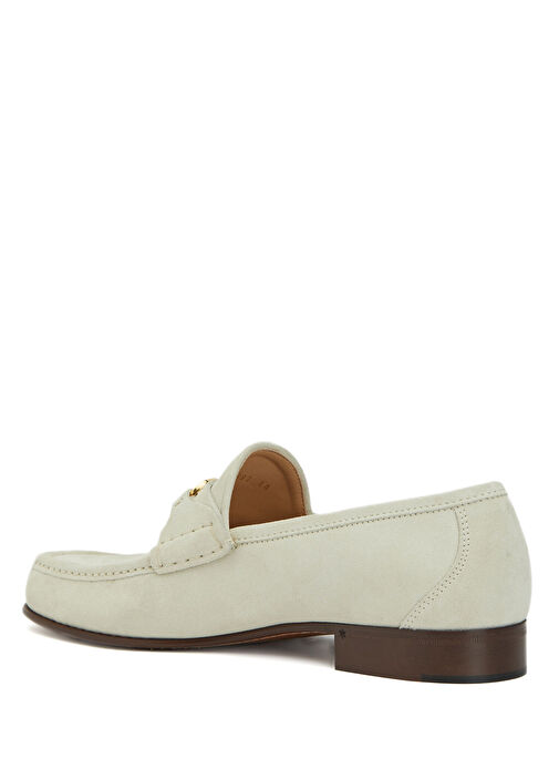 Valentino Garavani Ekru Valentino Garavani Süet Erkek Loafer