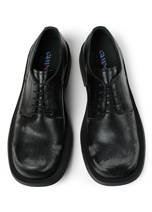 1978 Siyah Erkek Deri Ayakkabı - Görsel 4