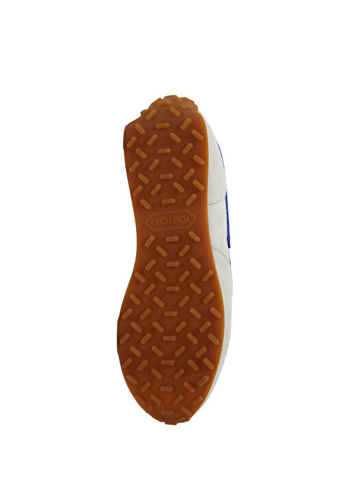 Mick Beyaz Mavi Erkek Deri Sneaker - Görsel 6
