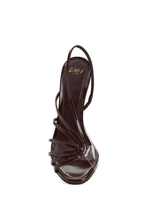 Bordo Kadın Deri Sandalet - Görsel 5