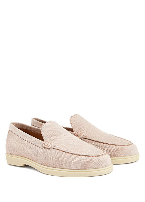 Pudra Kadın Süet Loafer - Görsel 3